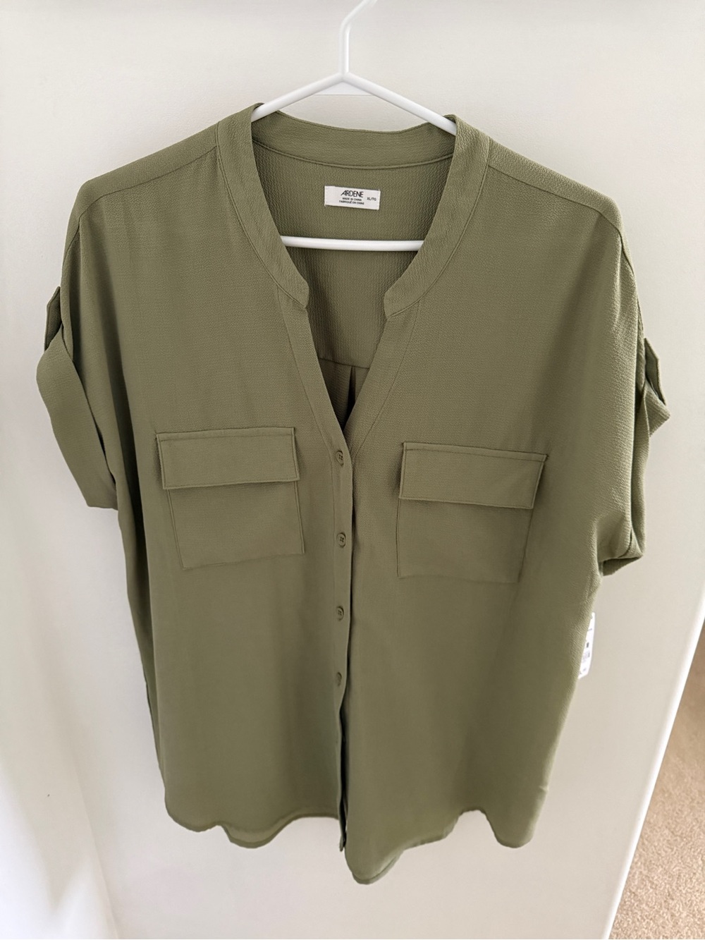Ardene Olive Utility Button-Down Shirt